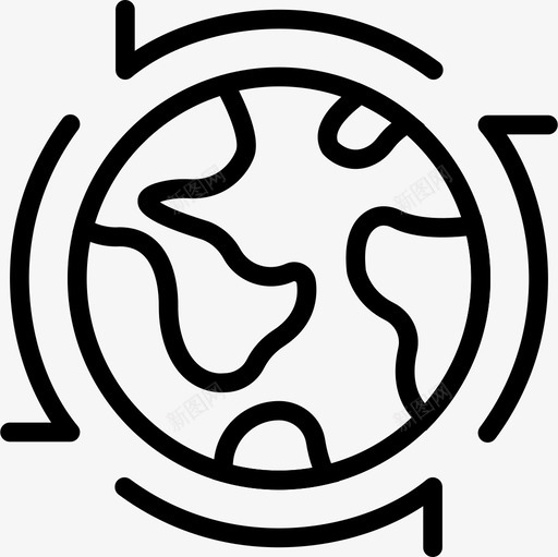 世界各地生态学143线性图标svg_新图网 https://ixintu.com 世界各地 生态学143 线性