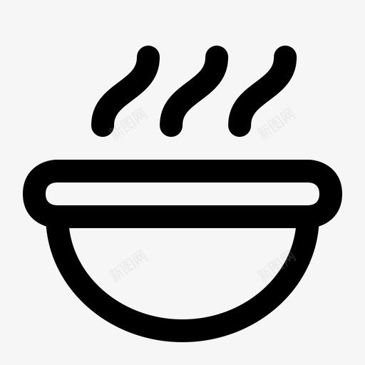汤肉汤食物图标svg_新图网 https://ixintu.com 热的 肉汤 食物