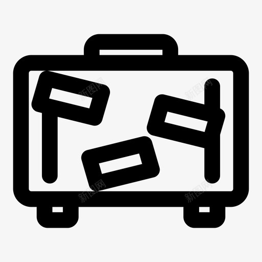 旅行公文包酒店旅行包图标svg_新图网 https://ixintu.com 公文包 加粗 夏季 旅行 旅行包 酒店