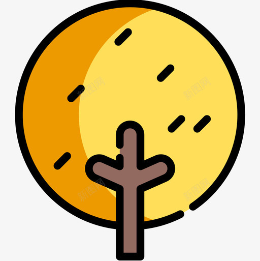 树秋天53线形颜色图标svg_新图网 https://ixintu.com 树 秋天53 线形颜色