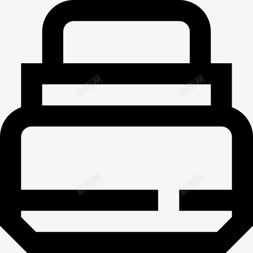 野营105罐直线型图标svg_新图网 https://ixintu.com 直线型 野营105罐