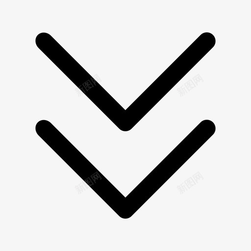 箭头 右双-01svg_新图网 https://ixintu.com 箭头 右双-01