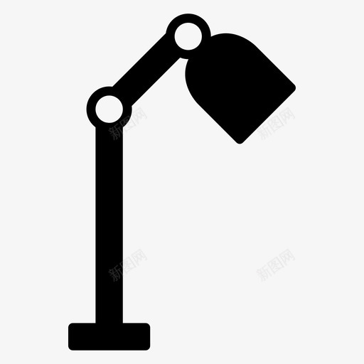 灯桌子办公室图标svg_新图网 https://ixintu.com 办公室 桌子 灯