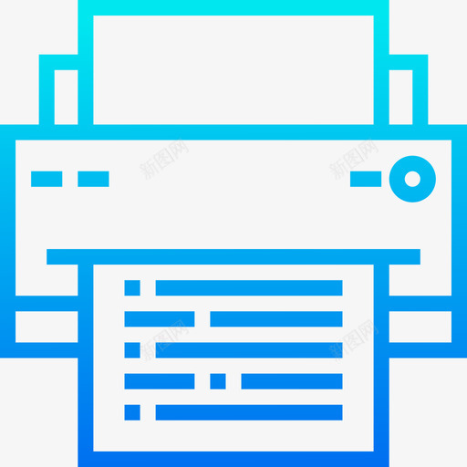 打印机办公室供应商5梯度图标svg_新图网 https://ixintu.com 供应商 办公室 打印机 梯度