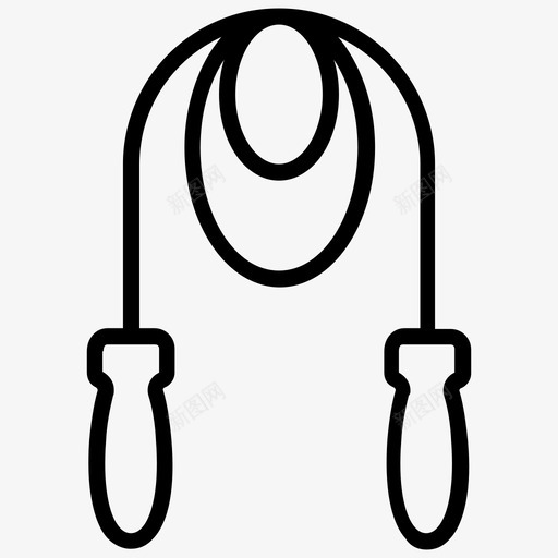 跳绳运动和奖励线图标svg_新图网 https://ixintu.com 跳绳 运动和奖励线图标
