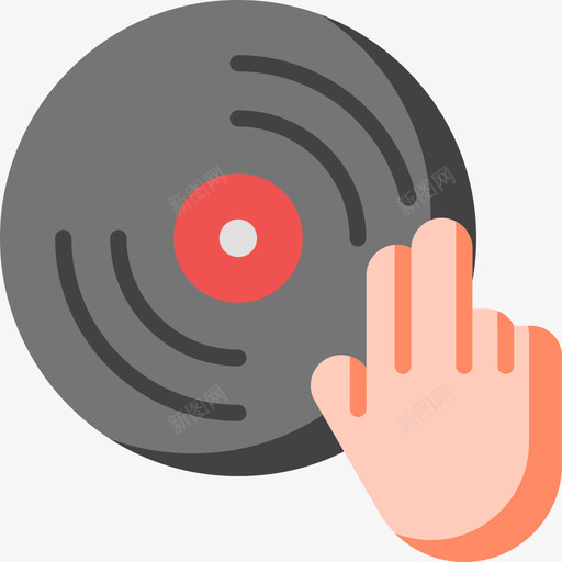 DJ派对66平淡图标svg_新图网 https://ixintu.com DJ 平淡 派对