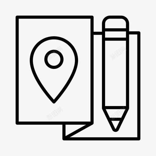 公路旅行计划冒险驾驶图标svg_新图网 https://ixintu.com 公路 冒险 地图 旅行 计划 驾驶