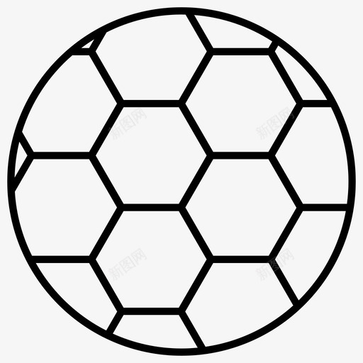 球足球图标svg_新图网 https://ixintu.com 足球