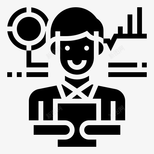 分析报告信息统计图标svg_新图网 https://ixintu.com 信息 分析报告 团队 字形 工作 统计 趋势