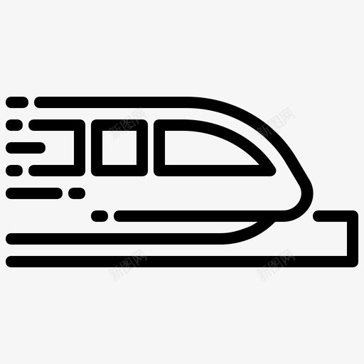 单轨火车运输图标svg_新图网 https://ixintu.com 单轨 火车 运输