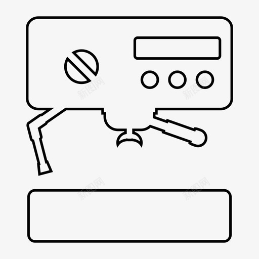 咖啡机饮料厨房图标svg_新图网 https://ixintu.com 厨房 咖啡机 饮料
