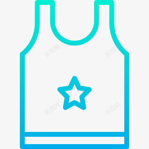 背心服装与时尚3渐变色图标svg_新图网 https://ixintu.com 变色 时尚 服装 渐变 背心