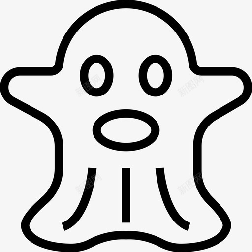 鬼魂万圣节90直系图标svg_新图网 https://ixintu.com 万圣节 直系 鬼魂