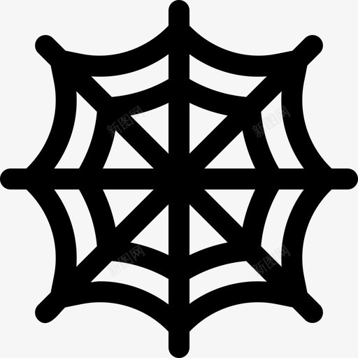 蜘蛛网野生动物23填充图标svg_新图网 https://ixintu.com 填充 蜘蛛网 野生动物
