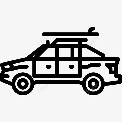 皮卡汽车越野图标svg_新图网 https://ixintu.com 汽车 皮卡 越野 车辆 运输