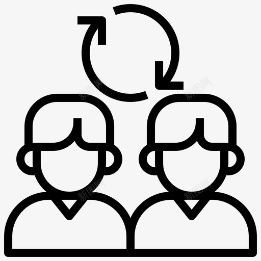 变革商业通信图标svg_新图网 https://ixintu.com 交流 人员 人类 变革 商业 生产力 通信