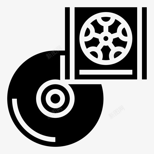 cd电脑磁盘图标svg_新图网 https://ixintu.com cd 唱片 游戏 电脑 磁盘 符号 视频