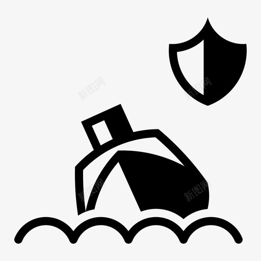 船舶保险船舶海上保险图标svg_新图网 https://ixintu.com 保险 水槽 海上 船舶