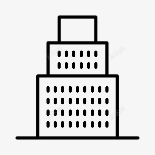 办公建筑城市图标svg_新图网 https://ixintu.com 办公 城市 城市发展 城镇 建筑
