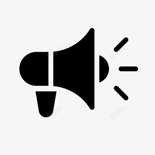 促销广告扬声器图标svg_新图网 https://ixintu.com 促销 商店 广告 扩音器 扬声器