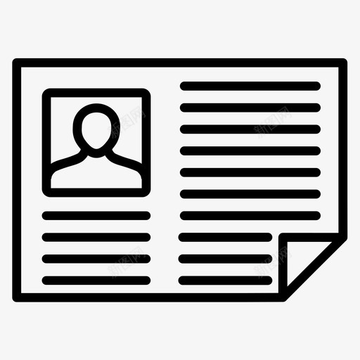 新闻文章报纸图标svg_新图网 https://ixintu.com 报纸 文章 新闻 阅读