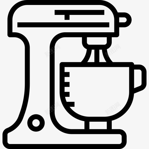 搅拌机面包房79线性图标svg_新图网 https://ixintu.com 搅拌机 线性 面包房79