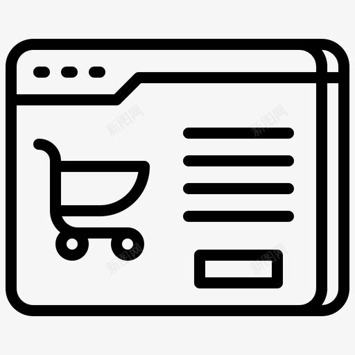 网站新业务在线商店图标svg_新图网 https://ixintu.com 创业 商店 在线 新业务 网站