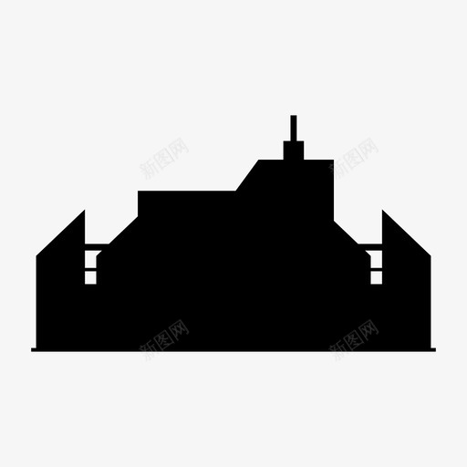 城市建筑大都市图标svg_新图网 https://ixintu.com 城市 城镇 大都市 天际 建筑 轮廓
