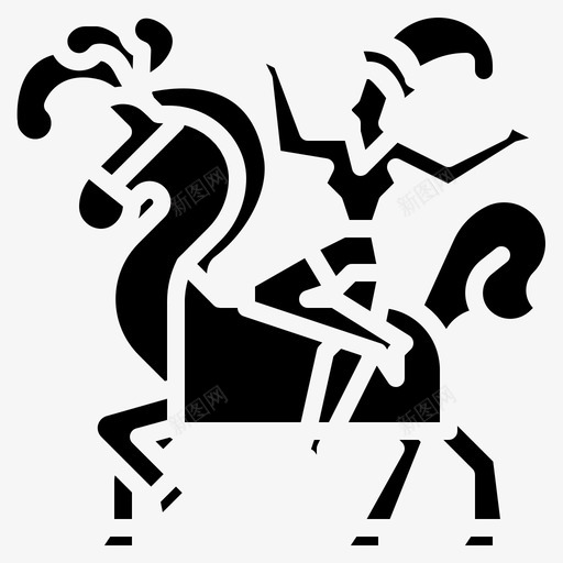 杂技马背嘉年华马戏团图标svg_新图网 https://ixintu.com 嘉年华 图标 实心 杂技 马戏团 马术 马背