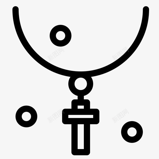 十字架复活节万圣节图标svg_新图网 https://ixintu.com 万圣节 伊斯特 假日 十字架 堡线 复活节 快乐 项链