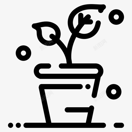 叶生态自然图标svg_新图网 https://ixintu.com 叶 春天 春天季节大胆虚线 生态 自然