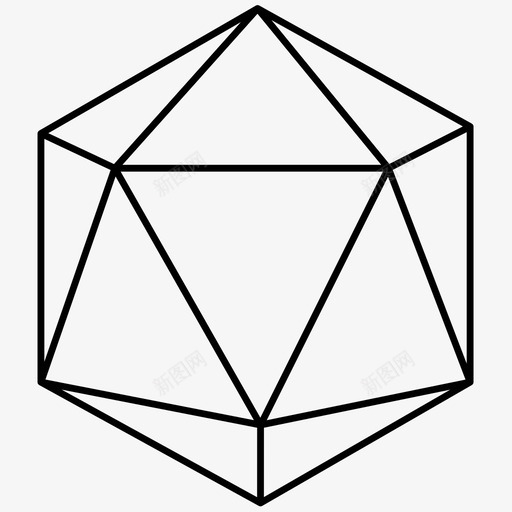 六边形水晶宝石图标svg_新图网 https://ixintu.com 六边形 宝石 形状 水晶