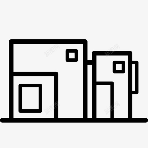 房地产建筑住宅图标svg_新图网 https://ixintu.com 住宅 建筑 房产 房地产 房地产图标集 房屋