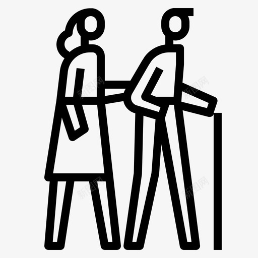 老人护理妇女图标svg_新图网 https://ixintu.com 卫生和医院概述 妇女 护理 老人