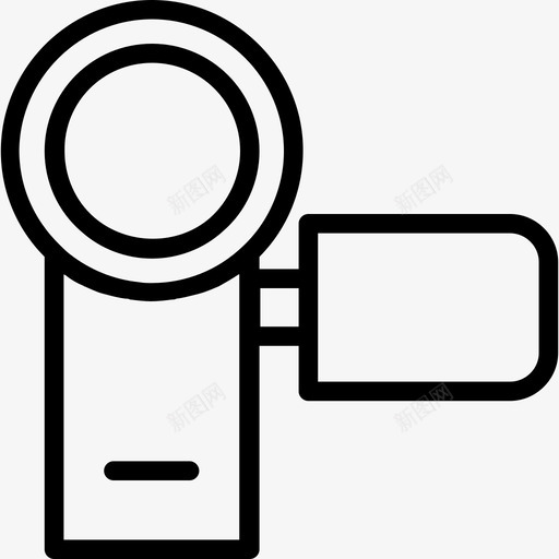 手持式摄像头照相机电影院图标svg_新图网 https://ixintu.com 多媒体 手持 摄像头 摄像机 照相机 电影 电影院 线路