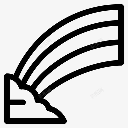 彩虹云天空春天图标svg_新图网 https://ixintu.com 天空 彩虹 春天