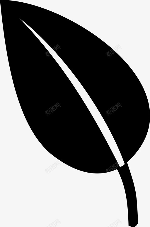 叶草本自然图标svg_新图网 https://ixintu.com 植物 自然 草本