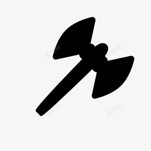 双面斧元素游戏图标svg_新图网 https://ixintu.com 元素 双面 武器 游戏 物品