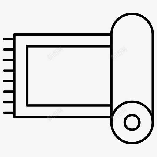 地毯家具轮廓图标svg_新图网 https://ixintu.com 地毯 家具轮廓图标