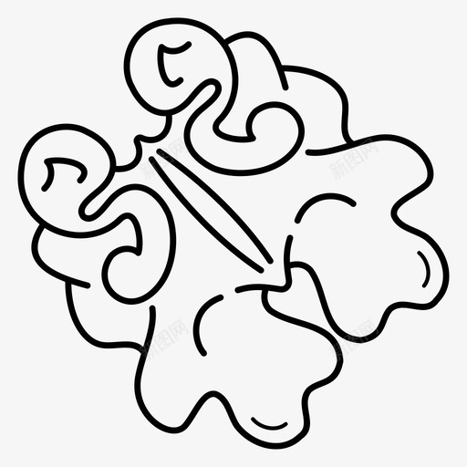 核桃仁仁籽图标svg_新图网 https://ixintu.com 核桃仁 点心