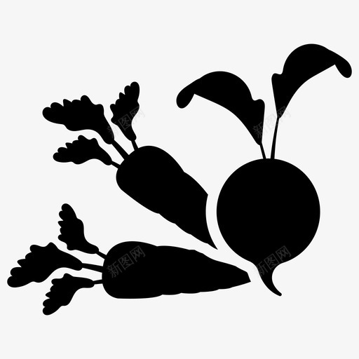 蔬菜减肥食品新鲜蔬菜图标svg_新图网 https://ixintu.com 健康食品 农业 减肥 固体 图标 新鲜 有机 自然 蔬菜 食品 饮食