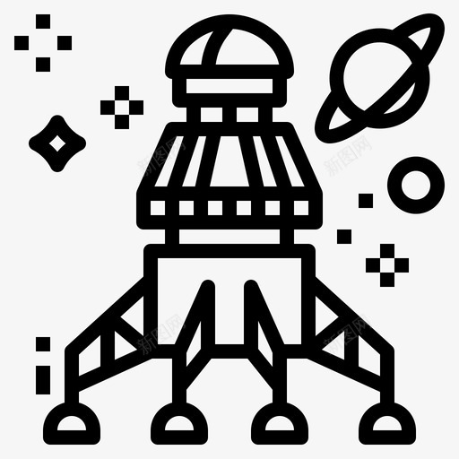火星人城市星系图标svg_新图网 https://ixintu.com 城市 太空轮廓 宇宙 星系 栖息地 火星人