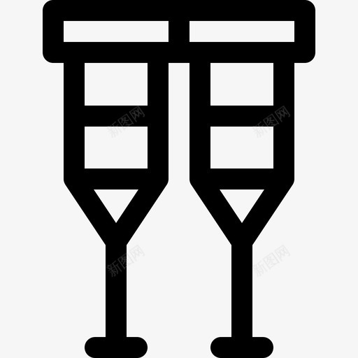拐杖治疗6直系图标svg_新图网 https://ixintu.com 拐杖 治疗 直系
