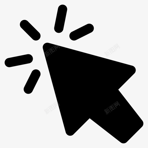 点击点击这里点击器图标svg_新图网 https://ixintu.com 光标 字形 点击 这里 鼠标