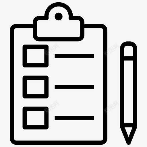 剪贴板检查表注释图标svg_新图网 https://ixintu.com 业务 任务 剪贴板 检查表 注释 笔记 问卷