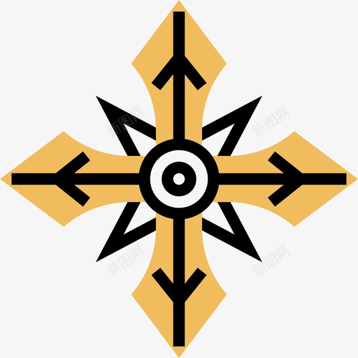 Shuriken忍者13黄影图标svg_新图网 https://ixintu.com Shuriken 忍者13 黄影