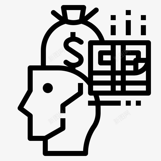 钱现金钱袋图标svg_新图网 https://ixintu.com 思考 现金 钱袋