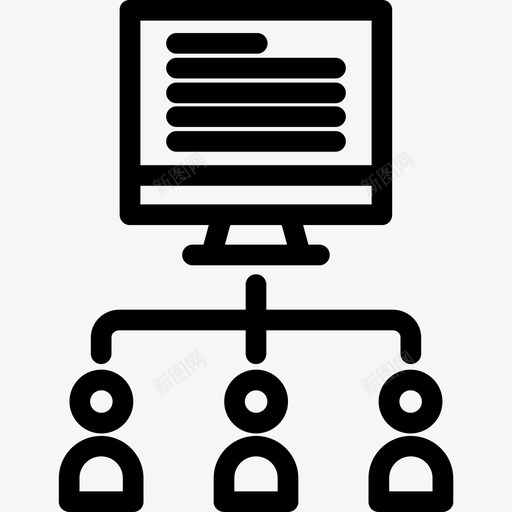 在线教育教育和学校直系图标svg_新图网 https://ixintu.com 在线教育 教育和学校 直系