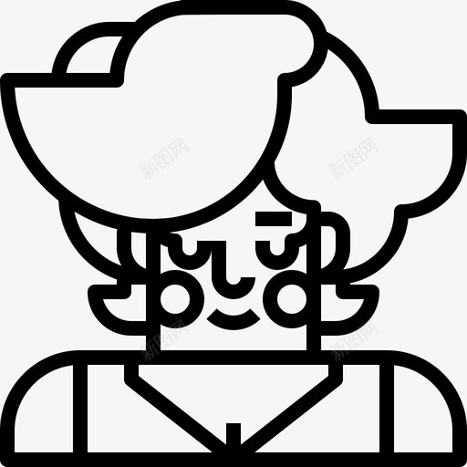 女人女孩化身图标svg_新图网 https://ixintu.com 化身 女人 女孩