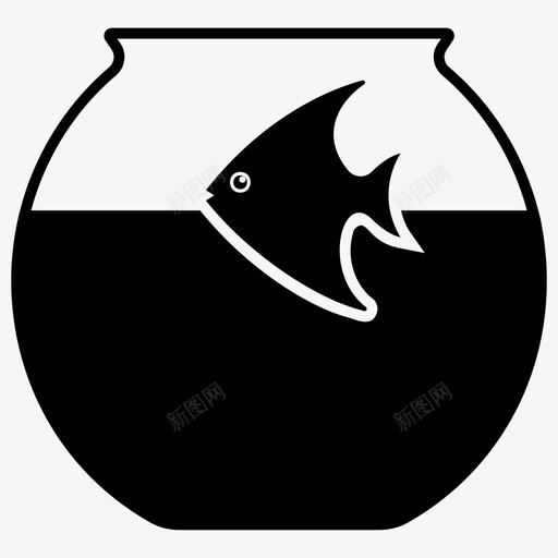 鱼缸水族馆水上博物馆图标svg_新图网 https://ixintu.com 宠物字形图标 水上博物馆 水族馆 海洋展览 鱼缸